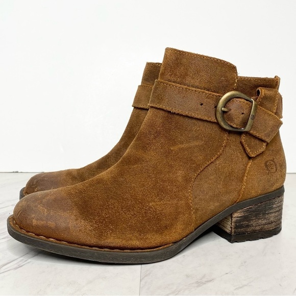 Born Morocco Brown Distressed Bootie 7 - Picture 1 of 13